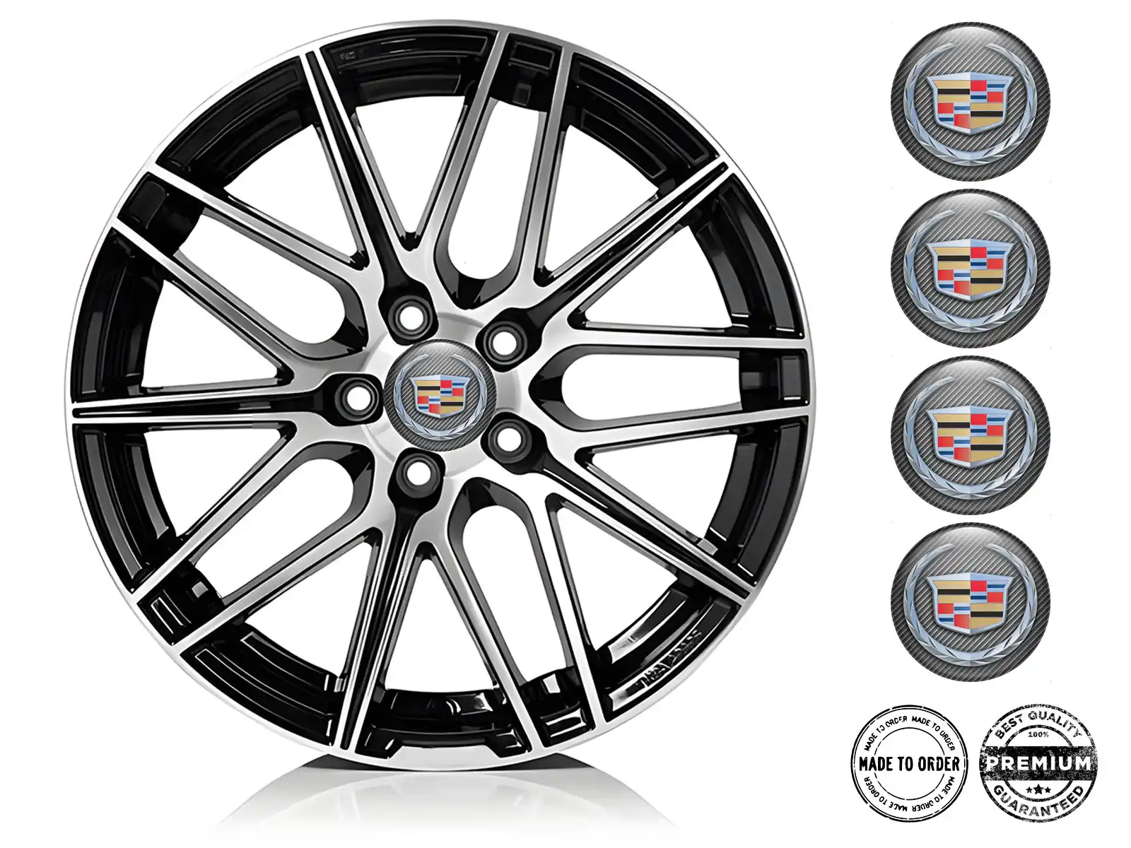 Cadillac Design Décalque Roue Couvre-Dôme Personnalisé